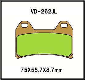 Front pads Aprilia, Ducati, Cagiva, KTM, Victory ...