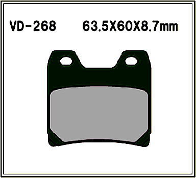 Bakre belägg Yamaha FZ1, XJR1300