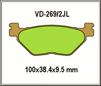 Rear pads Yamaha, Hyosung